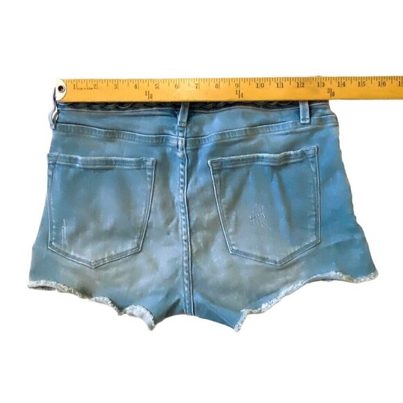 FRAME Le Cutoff Braid Waist Denim Shorts size 26 - Picture 13 of 16